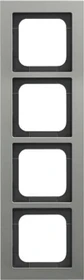 Busch-Jaeger Busch-axcent Abdeckrahmen 4-fach, platin