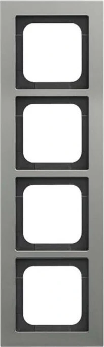 Busch-Jaeger Busch-axcent Abdeckrahmen 4-fach, platin