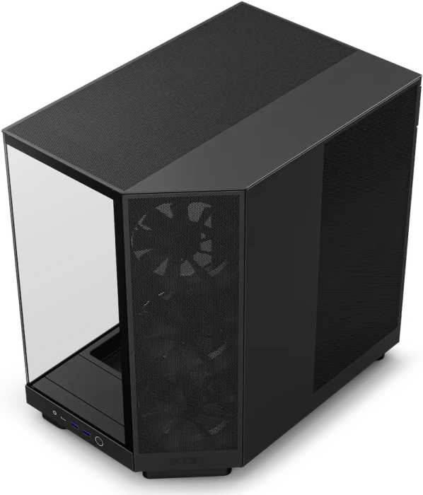 NZXT H6 Flow Black, schwarz, Glasfenster