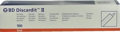 Becton Dickinson BD Discardit II Einwegspritze 5ml ohne Kanüle, 100 Stück