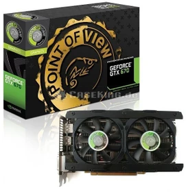 Point of View GeForce GTX 670 Dual Fan, 2GB GDDR5, 2x DVI, HDMI, DP