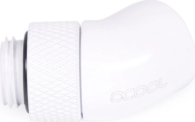 Alphacool Eiszapfen 45° Winkeladapter G1/4", drehbar, weiß