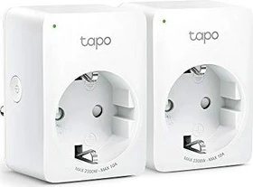 TP-Link Tapo P100, 2300W, Typ F, Smart-Steckdose, 2er-Pack
