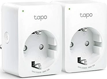 TP-Link Tapo P100, 2300W, Typ F, Smart-Steckdose, 2er-Pack
