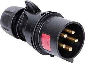 PCE CEE 32A 5pin Turbo Twist, schwarz