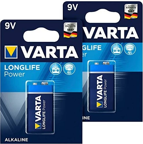 Varta Longlife Power 9V-Block, 2er-Pack