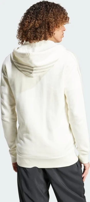 adidas Essentials French Terry 3-Streifen Hoodie off white (Herren)