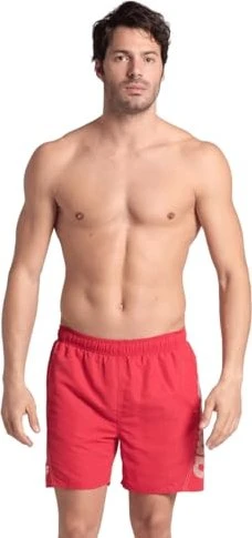 Arena Fundamentals Logo R Badeshorts rot/weiß (Herren)
