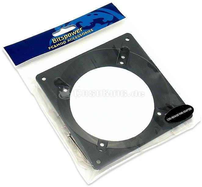 Bitspower Ultimate Lüfteradapter/Fan Adapter 80/92mm auf 120mm schwarz