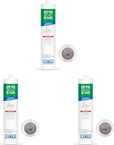 Otto-Chemie Ottoseal S 100 C43 Sanitär-Silikonkleber manhattan, 300ml