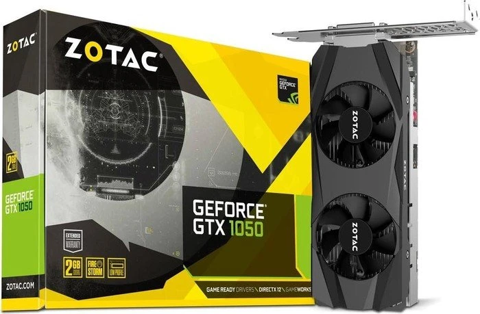 Zotac GeForce GTX 1050 Low Profile, 2GB GDDR5, DVI, HDMI, DP