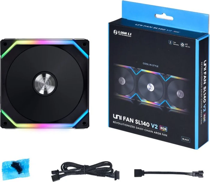 Lian Li Uni Fan SL140V2 RGB, schwarz, 140mm