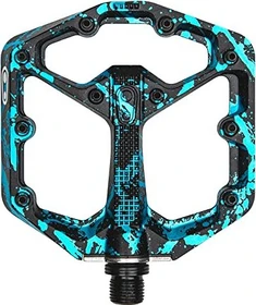CrankBrothers Stamp 7 Small Plattformpedale blue splatter