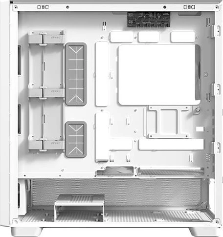 Antec Flux, weiß/braun, Glasfenster