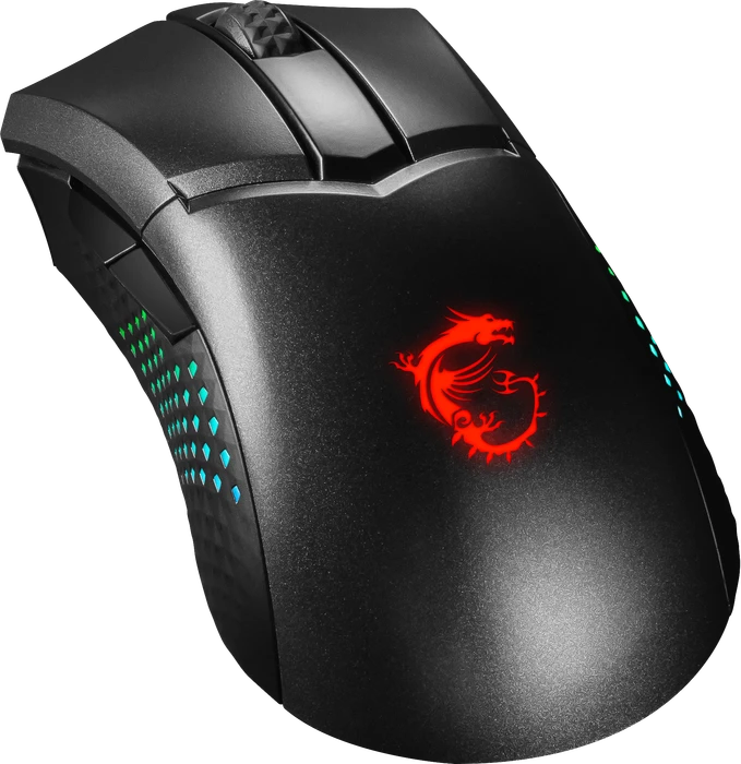 MSI Clutch GM51 Lightweight Wireless Gaming Mouse schwarz, USB/Bluetooth