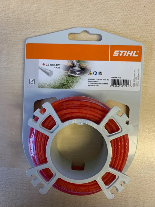 Stihl Trimmerfaden rund und leise für Rasentrimmer, 2.7mm/9m