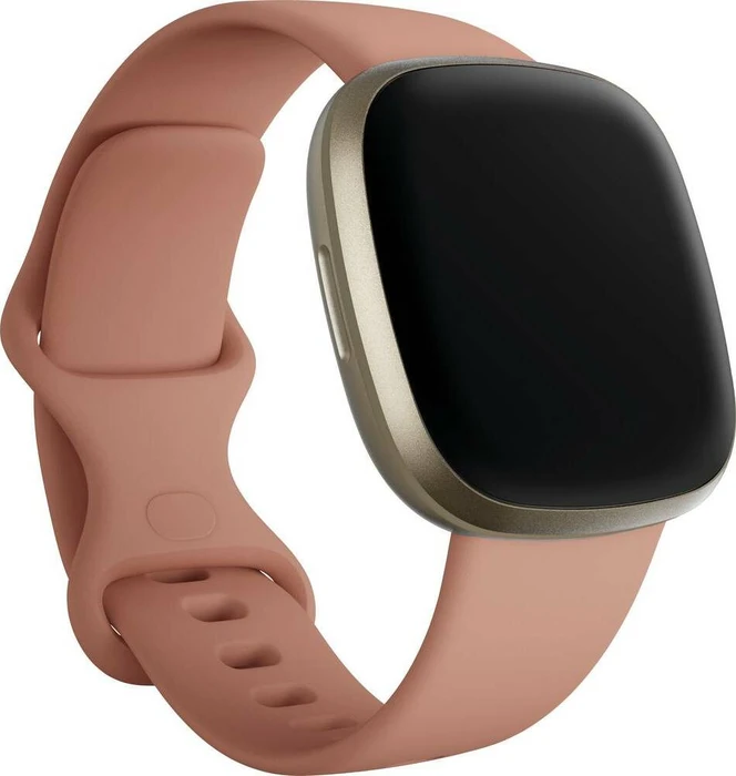Fitbit Versa 3 Aktivitäts-Tracker pink clay/soft gold aluminium