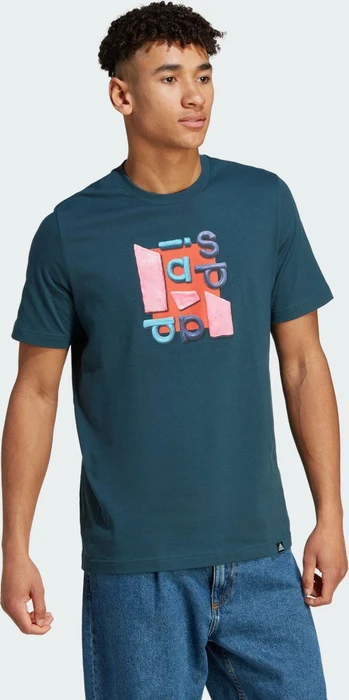 adidas Sportswear Photo Real Two-Tone T-Shirt kurzarm arctic night (Herren)