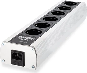 Supra Cables LoRad MD06-EU/SP MK3 mit Netzfilter, 6-fach, schwarz/silber