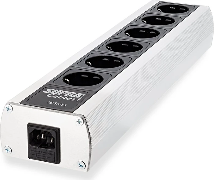 Supra Cables LoRad MD06-EU/SP MK3 mit Netzfilter, 6-fach, schwarz/silber