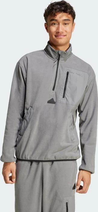 adidas City Escape Polar Fleece 1/2 Zip Pullover grey four (Herren)