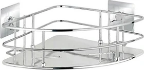 Wenko Turbo-Loc Quadro Duschkorb Edelstahl