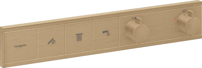 Hansgrohe RainSelect Thermostat Unterputz für 3 Verbraucher brushed bronze
