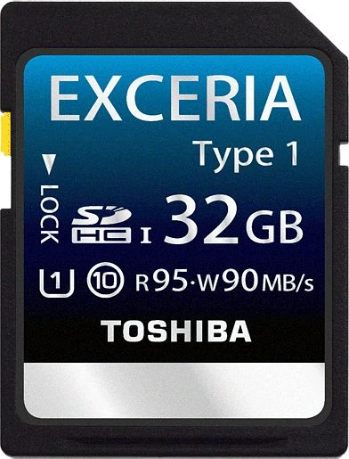 Toshiba Exceria Type 1 R95/W90 32GB, UHS-I, Class 10