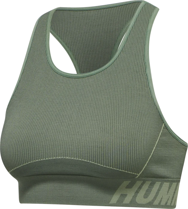 hummel Christel Sport-BH lily pad/laurel wreath melange (Damen)