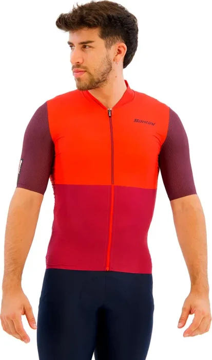 Santini Redux Istinto Trikot kurzarm rot/violett (Herren)
