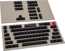 Glorious Keycap Set, Kunststoff (ABS) Double-Shot, schwarz, 105 Tasten (104+1), ANSI-US