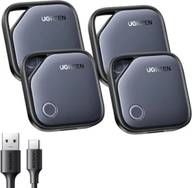 Ugreen FineTrack Smart Finder (USB-C) schwarz/grau, 4er-Pack