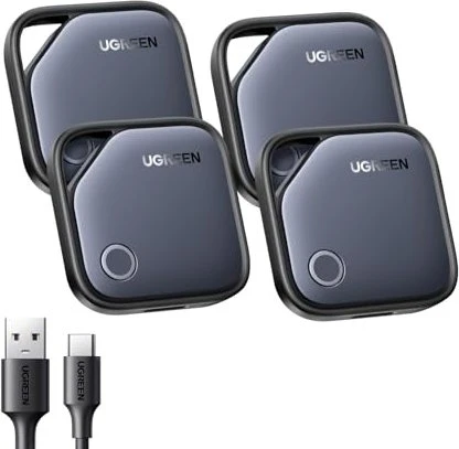 Ugreen FineTrack Smart Finder (USB-C) schwarz/grau, 4er-Pack
