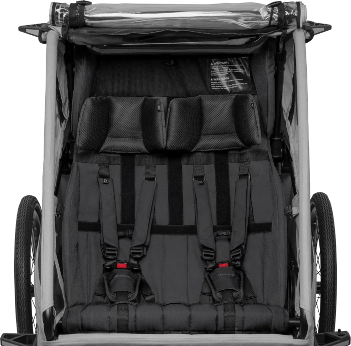 Qeridoo Kidgoo 2 Lite Fahrradanhänger titanium grey (Modell 2026)