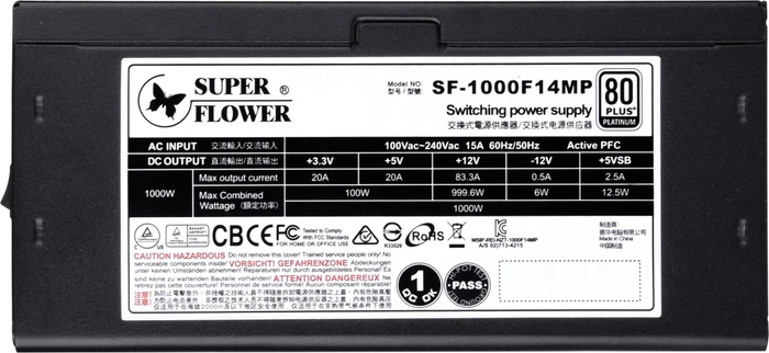 Super Flower Leadex Platinum Special Edition schwarz 1000W, ATX 2.3