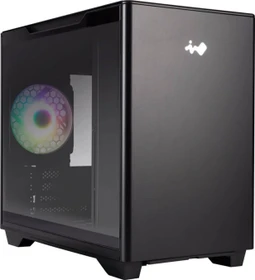 In Win A3, schwarz, Glasfenster (IW-CS-A3BLK-1AM120S)