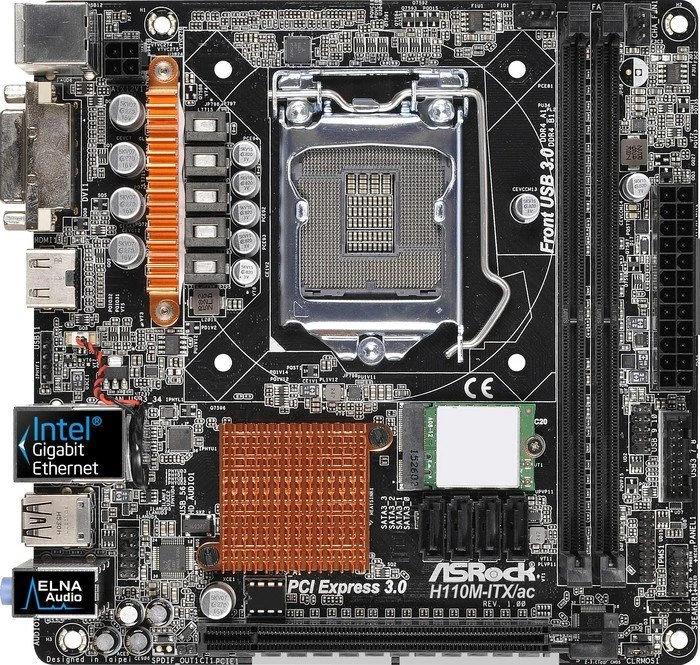 ASRock H110M-ITX/ac (Intel 1151)