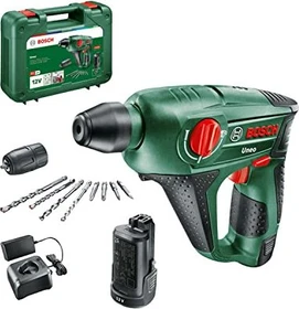 Bosch DIY Uneo Akku-Bohrhammer inkl. Koffer + 2 Akkus 2.5Ah + Zubehör