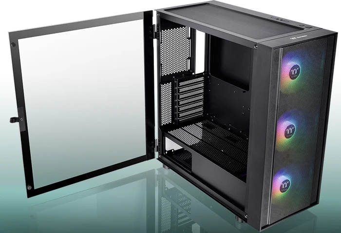 Thermaltake H570 TG ARGB, schwarz, Glasfenster