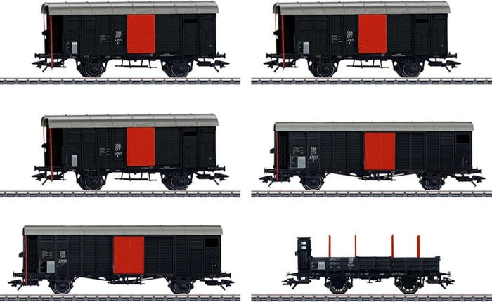 Märklin - Spur H0 Güterwagenset - Güterwagen-Set zum Köfferli