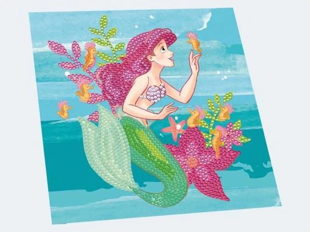 Craft Buddy Crystal Art Card Kit Ariel