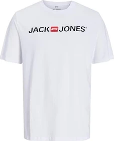 Jack & Jones Logo T-Shirt kurzarm weiß (Herren)
