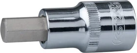 KS Tools CHROMEplus Innensechskant Steckschlüssel 1/2" zöllig, 3/4"x55mm