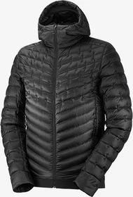 Salomon Outline Down Hoodie Jacke schwarz (Herren)