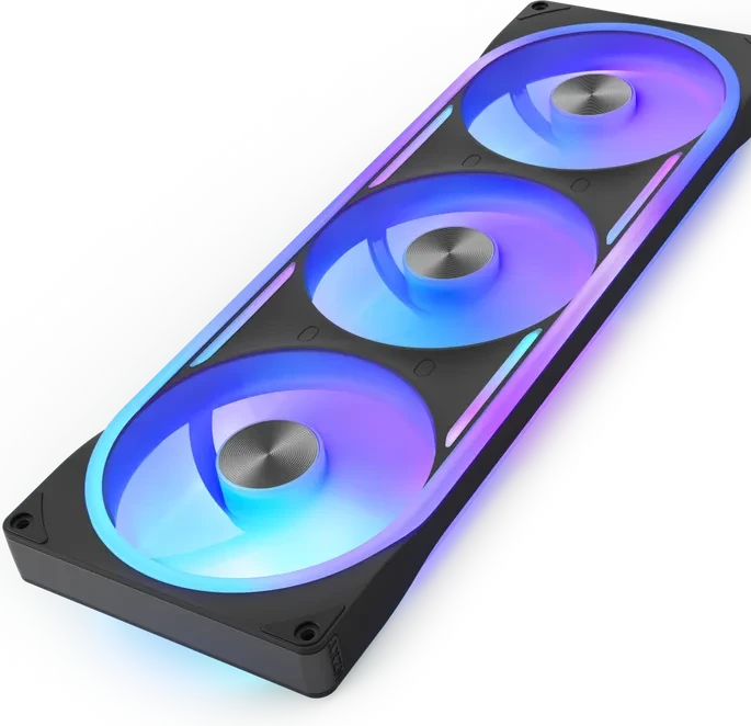 NZXT F Series F420U Ultra RGB Single-Frame Fan Unit, schwarz, LED-Steuerung, 3x 140mm