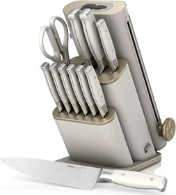 Ninja StaySharp Messerblock-Set steingold, 13-tlg.