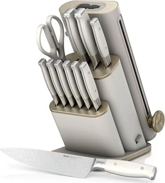 Ninja StaySharp Messerblock-Set steingold, 13-tlg.