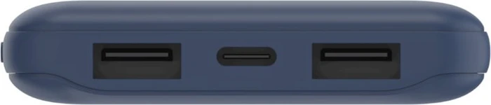 Belkin BoostCharge 3-Port Power Bank 10K + USB-A/USB-C Cable blau