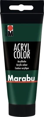 Marabu Acryl Color Acrylfarbe, tannengrün, 100ml