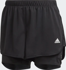 adidas Marathon 20 Two In One Laufhose kurz schwarz (Damen)